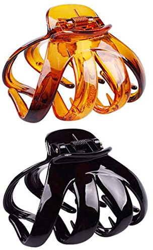 Fodattm Set von 2 Frauen Hartplastik Octopus Haarklammern Haarklammern Haarklammern Spinnen Haarklammern Haarspange Haarspange Haarspange