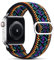 Elastisches Solo Loop Kompatibel mit Apple Watch Armband, Geflochtenes Muster Nylon Sport Armband für IWatch Series 6/SE/5/4/3/2/1 Strap,Böhmen lila 38mm/40mm