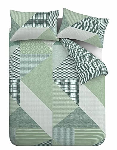 Catherine Lansfield, Green, King Duvet Set