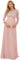 Ever-Pretty Robe de Grossesse Shooting Photo Longue Dentelle Femme Plissé Manches 3/4 Col Rond A Line Chic Rose Clair 42