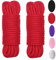 WUWYOUWL Weiches Baumwollseil, 10 m / 8 mm Universal-Seil-Handwerksseil, Dicker Baumwollfaden (Rot)