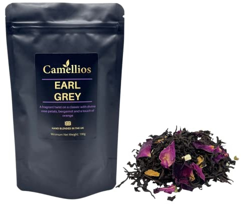Earl Grey Tea, Black Loose Leaf Tea, Camellios (100g)