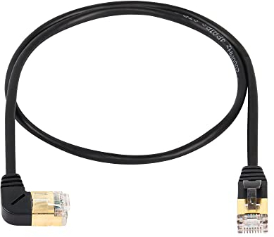 SinLoon RJ45 Cat8 Ethernet-Kabel, Stecker auf Stecker, Hochgeschwindigkeits-Cat8-Netzwerkkabel, 40 Gbit/s 2000 MHz SFTP-Patchkabel für Router-Modem-Server usw (links)