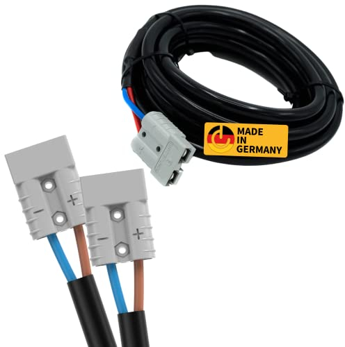 CAMPERPOWER | 10m Photovoltaik Verlängerungskabel für Mobile Solartaschen | 50A Anderson Steckverbinder | 4mm2 | Solarkabelverlängerung| für Balkonkraftwerk & Camping | Made IN Germany