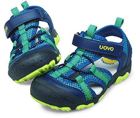 UOVO Jungensandalen, Kinder-Sandalen, Wandern, athletisch, geschlossener Zehenbereich, Strand, Sommer, Sandalen für Jungen, schnelltrocknend, Blau, 12.5 Little Kid