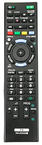 VINABTY RM-ED052 Fernbedienung ersetzen Passend für Sony TV KDL-65W855A KDL-55W905A KDL-46W905A KDL-40W905A KD-65X9005A KDL-55W809A KDL-47W809A KDL-42W809A KDL-55W802A KDL-47W802A KD-55X9005A