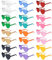 NACHLYNN 12 Pcs Heart Sunglasses for Women 12 Colors Rimless Sunglasses Transparent Candy Color Glasses for Party Favors
