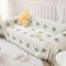 Gualiy Couch Überzug 180x180cm, Sterne Gedruckt Bezug Sofa 1 Sitzer Sofabezug Abwaschbar Grün Sofa Überzug für Wohnlandschaft