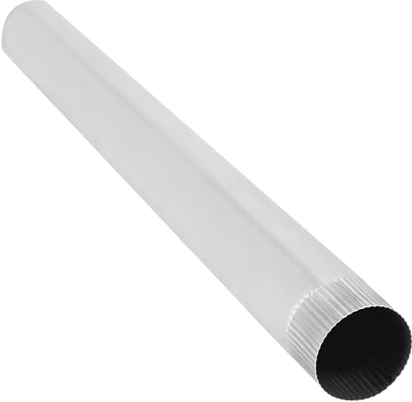 KOTARBAU® Schornsteinrohr Rohr 1 m Ø 100 mm Rauchrohr aus Stahlblech Silber Abgasrohr für Kamin Effektive Verbrennungsgasableitung Schornstein Kaminrohr