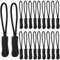 20 Stück Reißverschluss Anhänger, Reißverschluss Anhänger zum Einfädeln, Reißverschluss Zughilfe, Rutschfest Zipper Tag, für Rucksäcke, Jacken, Gepäck, Handtaschen