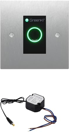 GreenKi Fingerprint & Kartenscanner/Türschloss + 12V DC UP-Netzteil