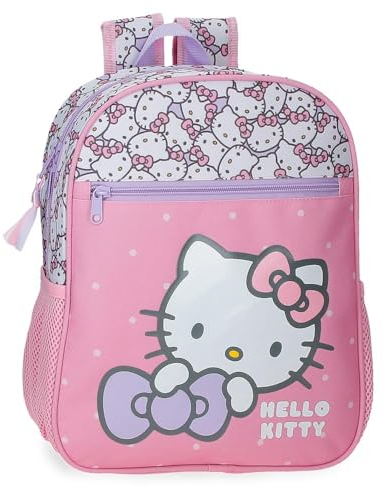 Hello Kitty My Favourite Bow, Kinderrucksack, Schulrucksack, Rosa, breite und verstellbare Träger, aus Polyester, Joumma Bags, Rosa, Tagesrucksa