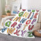 UNZYE Dicke Kuscheldeckedecke Für Sofa Kuscheldecke Dünn Leichtdecken XXL Englisches Alphabet Klimaanlagen-Decke 150x130cm