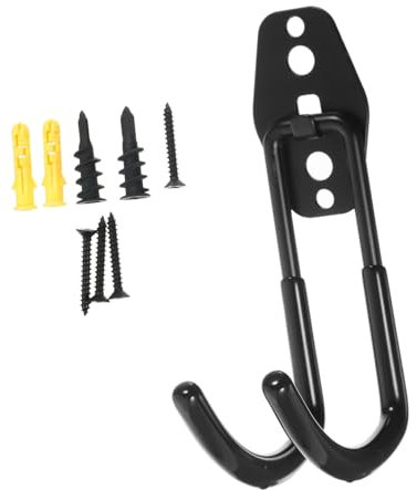 COLLBATH Metallhaken Fahrrad Doppelhaken zur Wandmontage Kleiderbügel wall hooks Werkzeug schwere Haken Multifunktionshaken Wandorganisator Veranstalter anschließen Schlauch