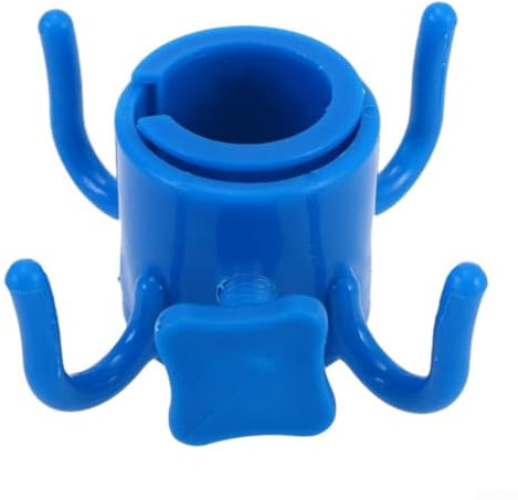 Support pratique avec hauteur réglable pour parasol de plage (bleu)