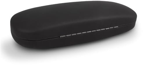 Ureminisce Hohe Exzellenz schwarz matte Brillenetui, feste Hülle, weicher Futter, Brillenschutz vor Beschädigung