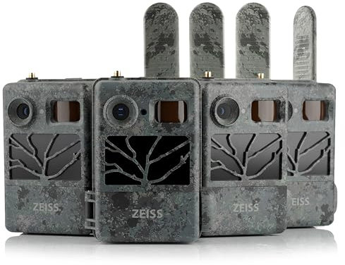 2 x ZEISS Secacam 3 Wildlife Camera – 4G, HD, remote, waterproof, wireless trail camera for outdoor use - Hunting or Nature observation, including Garden Monitoring, Animal & Bird Capture night vision