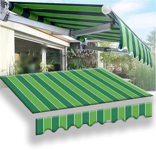 OPOLDBDMAC Markisenbespannung Ersatz Bespannung Für Sonnenmarkise, Markisenstoff Ersatzstoff Markisentuch Wohnmobil Balkon Markisenstoff Wechseln, 360 X 240 Cm Einziehbar Überdachung((9x8ft)2.7X2.4M)