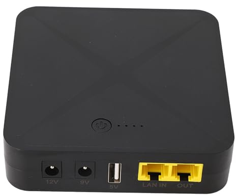 Kompakte Ups, Ununterbrochenes Netzteil USB -Anschluss 5V 9V 12V 48 V 8000mah 18WH für Optisches Modem (EU -Stecker 220 V)