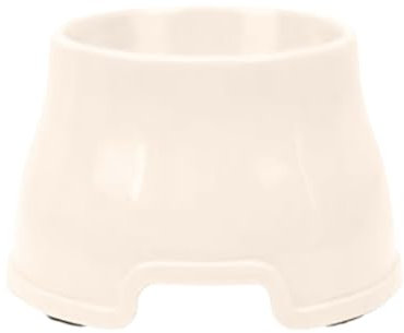 Elevated Dog Bowls PP Long Ear Dog Bowl High Capacity Water Container For Cocker Spaniels & Long Eared Breeds Rkz513 (Beige, 14.5x19x11.8cm)
