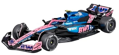 Bburago - F1 BWT Alpine A525 2025#43 Colapinto, 1:43 Scale Diecast Car with Realistic Details, F1 Alpine Replica, Blue/Pink Livery, Officially Licensed, Recommended Age 3+ Years