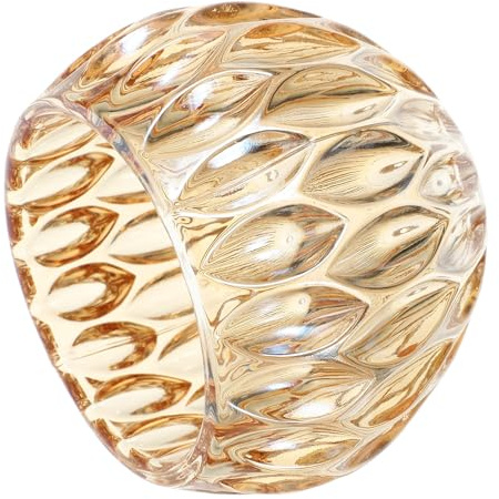 Kleiner Glaslampenschirm mit Lochdurchmesser 12mm, Gold