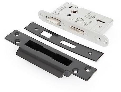 From The Anvil Black 2.5 Inch 5 Lever Heavy Duty BS Sash Lock