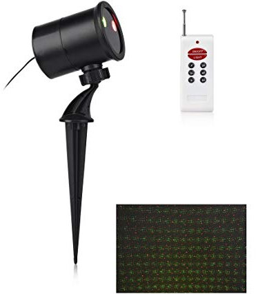 Markslojd CAPITOL - Proiettore laser per esterni natalizi a 2 luci Spike Light nero IP44