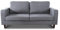 Sofa Kera 3-Sitzer, Couch 3-er, Loungesofa, Couchgarnitur, Sofagarnitur, Holzfüße, Polstersofa mit Federkern (Grau (Cosmic 160))