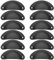 STARVAST 12Pcs Poignée de Coquille Vintage pour Tiroir Armoire Meuble Cuisine, Fer Incurvé Poignée de Tiroir Coquille 8.2 x 3.5 cm, Poignée de Meuble Vintage avec Vis - Noir