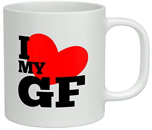 Shopagift I Love My Girlfriend White 10oz Novelty Gift Mug Cup