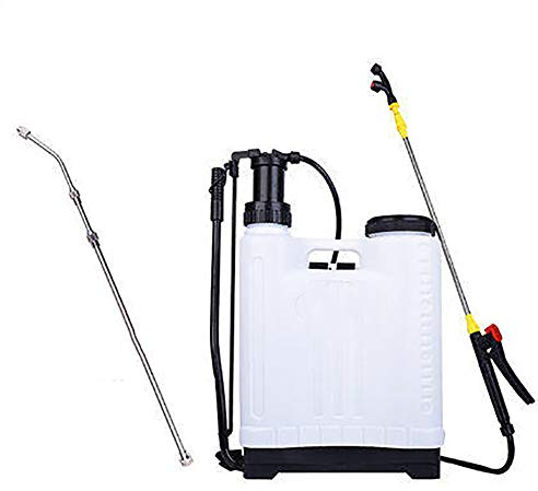 LTLCLZ Drucksprüh-Rucksack 3 Düsen 16 Liter Tragbarer Pumpsprüher Druckentlastungsventil Für Haushalt Und Garten,Stufenlos Verstellbare Sprühdüse,B