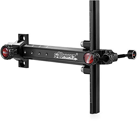 SHARROW Bogenschießen Recurve Bogenvisier Aluminium 6 Zoll Bogen Visier Anblick Bow Sight Schnelleinstellung des Visiers für Recurve Bögen (Schwarz) …
