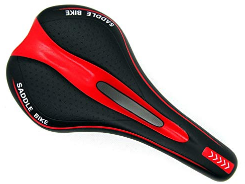 INION - Gel Fahrradsitz Fahrradsattel Fahrrad Bike Sattel Radsattel Mountainbike Tourensattel jurfahr Farbe: (Rot/Schwarz)