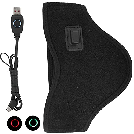 Termoforo Elettrico per Collo, Collare Cervicale Riscaldato per Sollievo Dal Dolore Al Collo Avvolgimento per Collo Riscaldato USB 3 Tutore per Collo a Temperatura Regolabile(Nero)