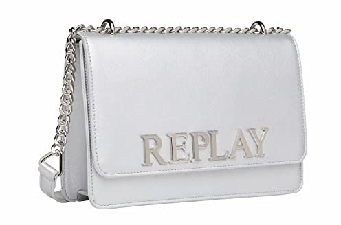 Replay Damen Handtasche aus Kunstleder, Silver 036 (Silber), Onesize
