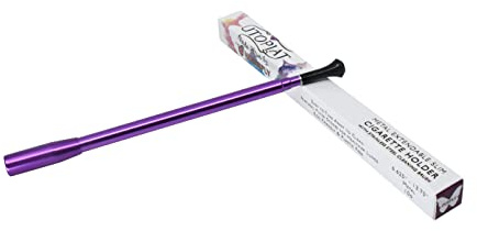Porte-Cigarette Long Extensible Violet 25mm – Filtre Vintage Réutilisable | Inspiré Audrey Hepburn | Accessoire Costume Années 20 | Aluminium Écologique