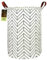HUNRUNG Laundry Hamper,Large Canvas Fabric Lightweight Storage Basket Toy Organizer Dirty Clothes Collapsible Waterproof for College Dorms, Children Bedroom,Bathroom(Round white)