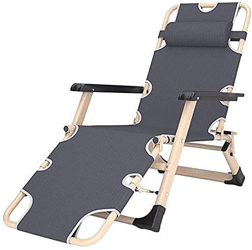 Liege, bequem und stabil, Sonnenliege, Gartenstühle, Klappstuhl, Campingstühle, Terrassenstühle, Liegestuhl für schwere Menschen, Outdoor, Garten, Rasen, Camping, verstellbar, tragbar, (hellgrau