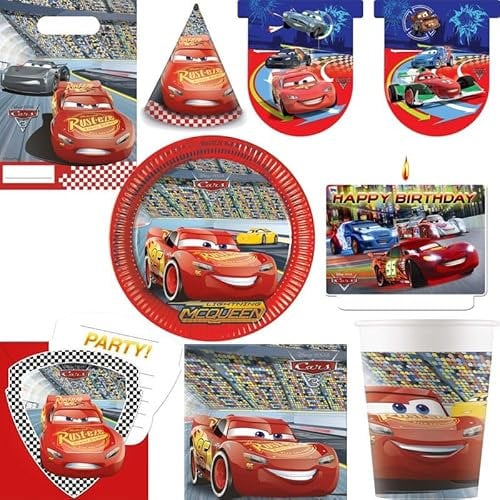 Lightning McQueen Cars Birthday Party Decoration Set