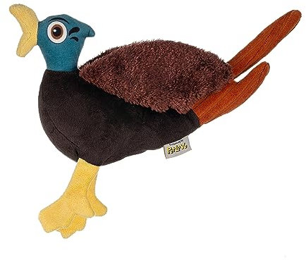 PetLove Hunt & Squeak Fasan, Multi Textured, Apportier- & Apportierplüsch, Hunde- & Welpenspielzeug mit verstecktem Quietscher und Knitterpapier