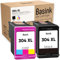 basink Druckerpatronen Tintenpatrone kompatibel mit HP 304XL Pack 2 für Envy 5010 5020 5030 5032 Deskjet 3760 3750 2620 2622 2630 2632