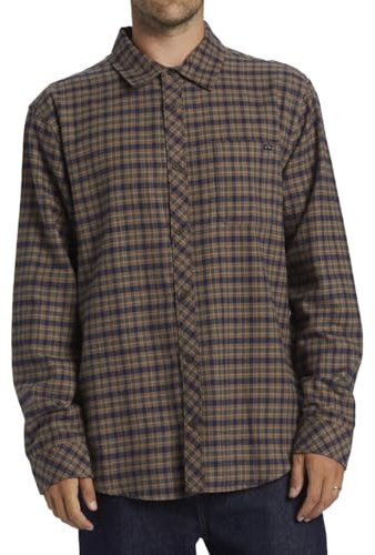 Billabong Long Sleeved top Coastline Flannel Men Blue S