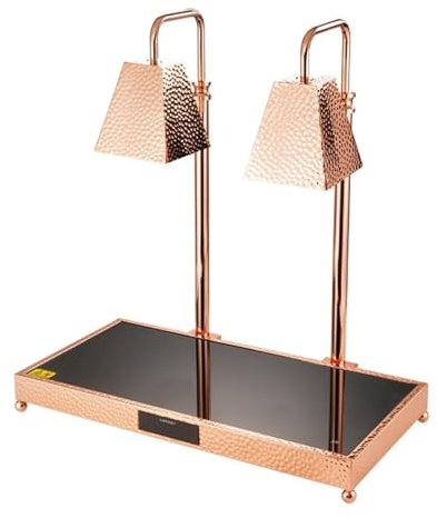 Buffet Pizza Wärmelampe Doppelkopf-Lebensmittelwärmelampe Lebensmittel-Wärmelampe Smart-Touch-Temperaturregelung Für Hotels, Küchen, Cafeterias