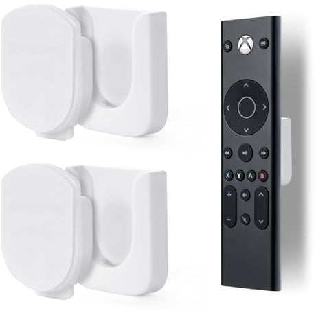 OFFCUP Organizador Mandos TV Magnéticos, 2pcs Soporte para Control Remoto Magnético, Soporte de Pared Soportes Magnéticos Fuertes para Mando a Distancia, para Hogares Escolares Oficina -Blanco