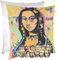 Kissenbezug Dekokissen Gobelin Kissen Sofakissen Kissenbezüge Kissenhülle Zierkissen Pop Art Motiv beidseitig Bedruckt Mona Lisa 40x40cm mit Füllung