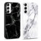 Xylota 2 Pezzi Cover per Samsung Galaxy A35 5G 6,6,Ultra Sottile Silicone Morbida TPU Custodia con Disegni Aesthetic Marble, Antiurto Antigraffio Bumper Protettiva Case per Samsung A35, Nero + Bianca