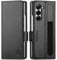 SHIELDON Hülle für Galaxy Z Fold6 5G Echt Leder Handyhülle [S Pen Halter] [RFID Blocker] [Kartenfach] [Magnet] [Stand] PC Stoßfest Schutzhülle Lederhülle Kompatibel mit Galaxy Z Fold 6 (7.6) Schwarz