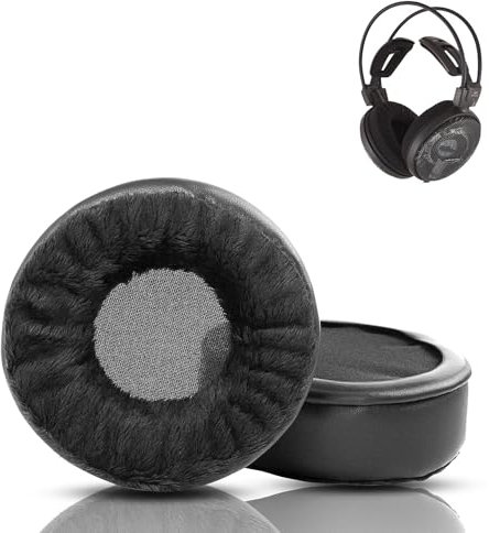 DowiTech Weiche Ersatz-Ohrpolster Kissen Kompatibel mit Audio-Technica ATH-D700X ATH-ADG1X ATH-AD500X ATH-A900 AD1000X AD2000X Kopfhörer Ohrpolster mit bequemen Stoff und Memory-Schaum