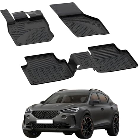 Sahler Fußmatten Automatten kompatibel mit Cupra Formentor 2020-2024 | 4.5D Premium TPE Gummi Antirutsch Gummimatten Wasserdicht Car Auto Matte Schwarz